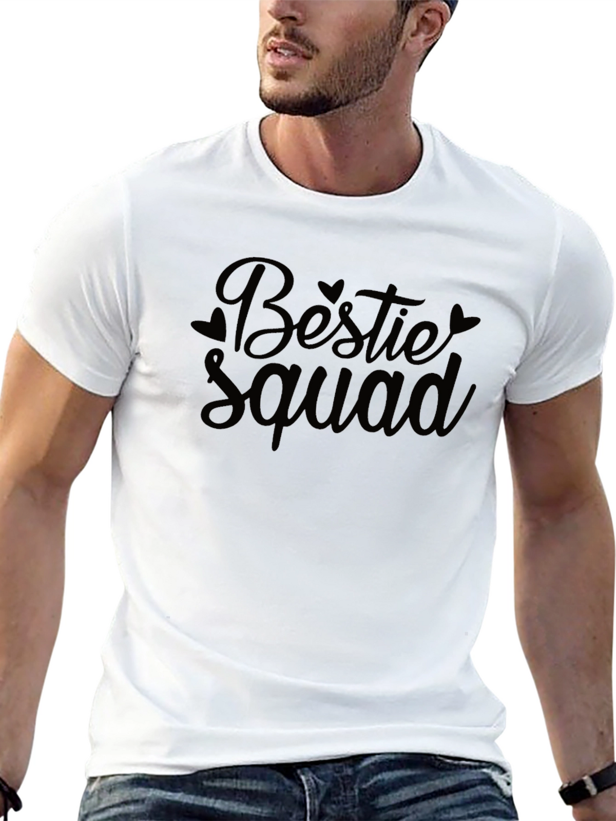 Bestie Squad Black Graphic T-Shirt
