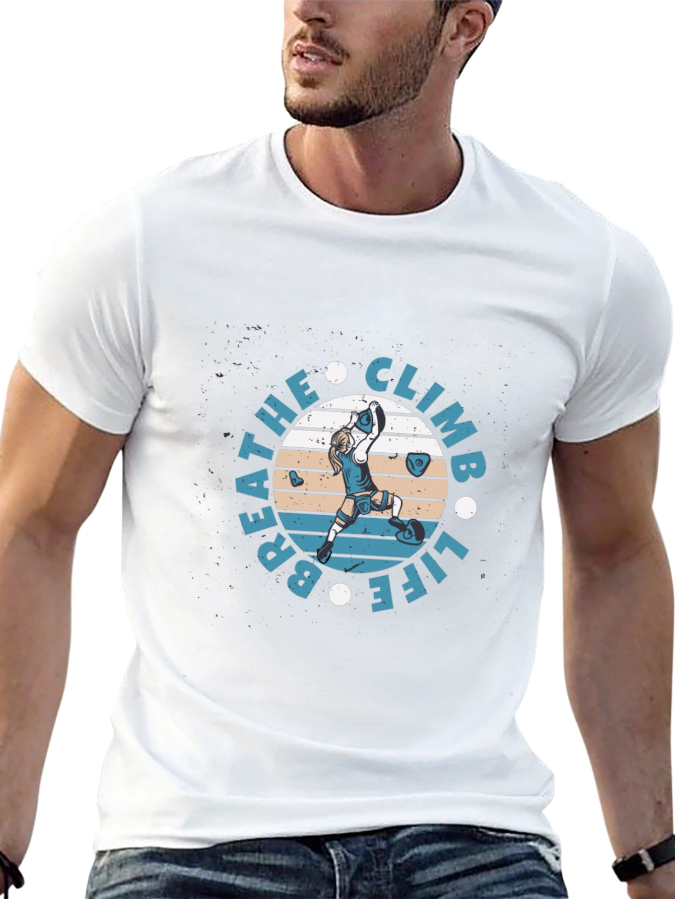 Breathe Climb Life Graphic T-Shirt