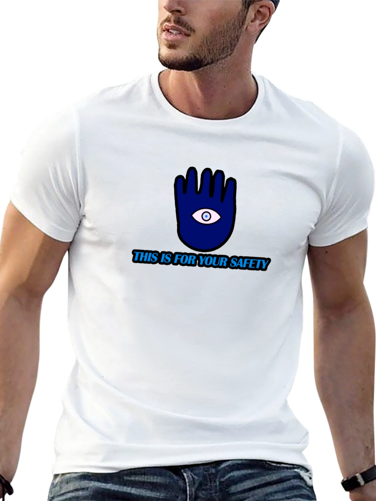 Safety First T-Shirt: Eye Hand Protection Tee