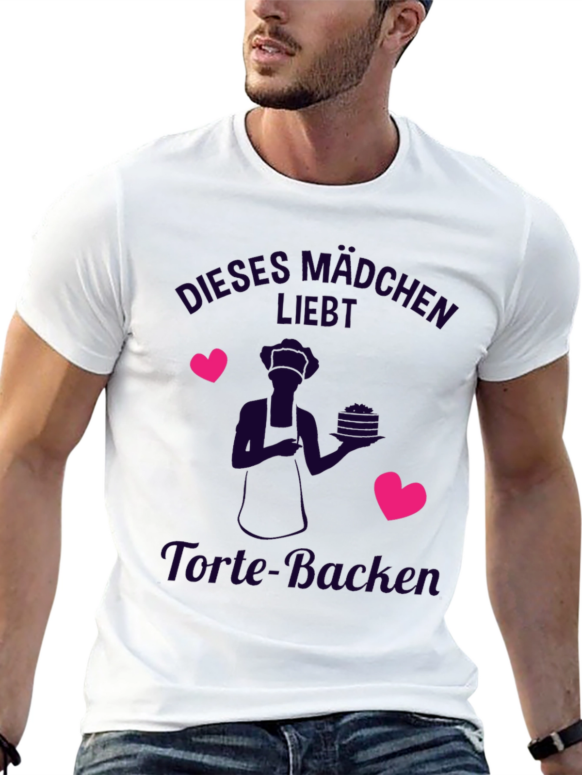 Cute Baker T-Shirt - Dieses Mädchen Liebt Torte-Backen