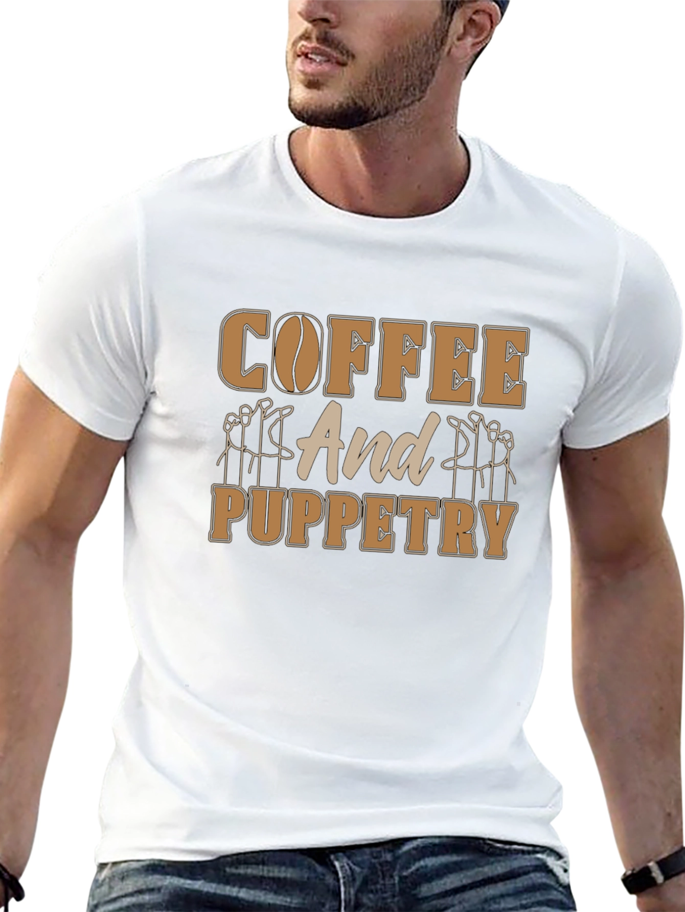 Coffee and Puppetry T-Shirt - Unique Design
