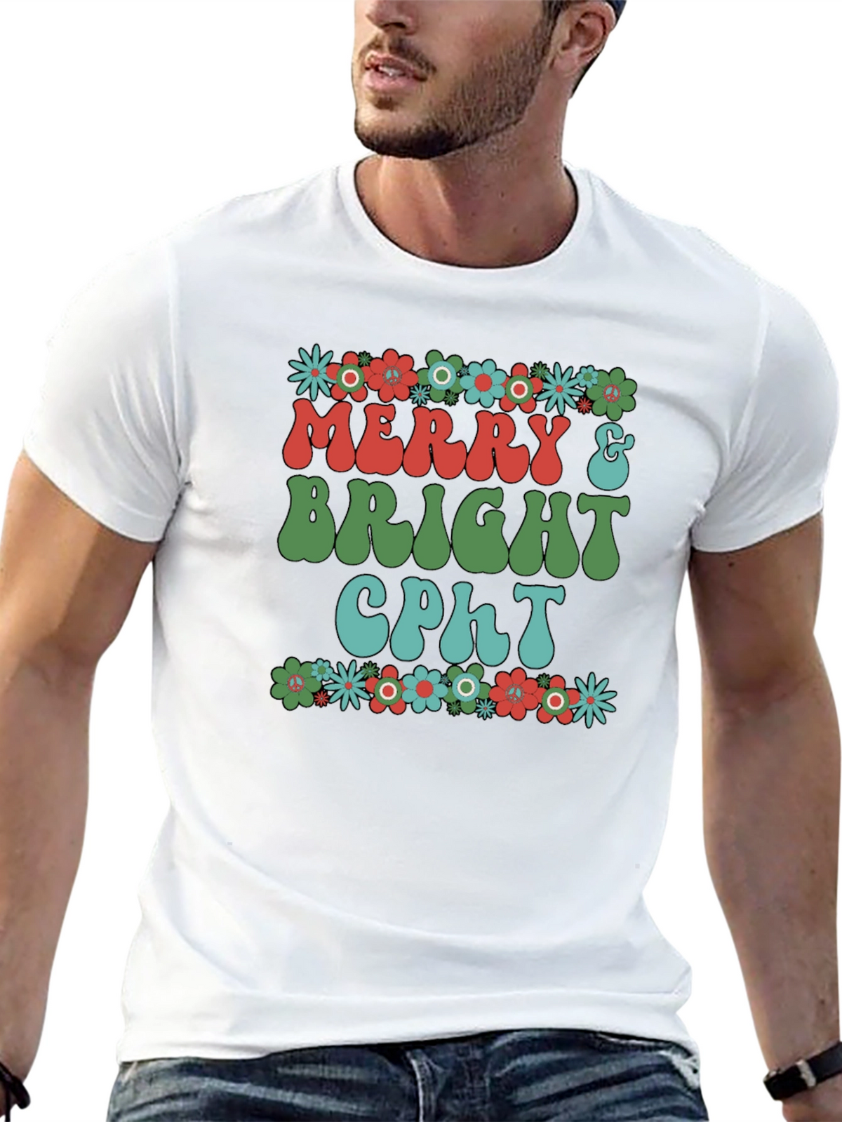 Merry & Bright CPhT Graphic T-Shirt