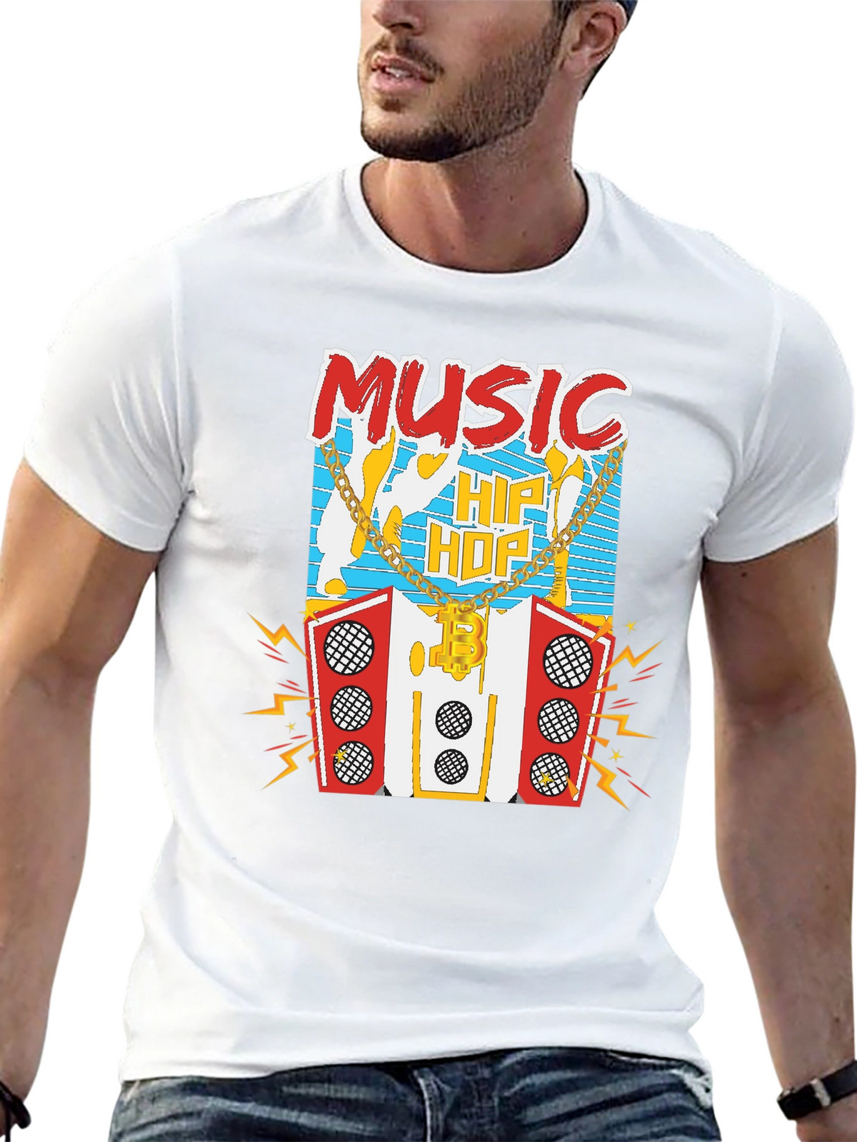 Hip Hop Music Graphic T-Shirt
