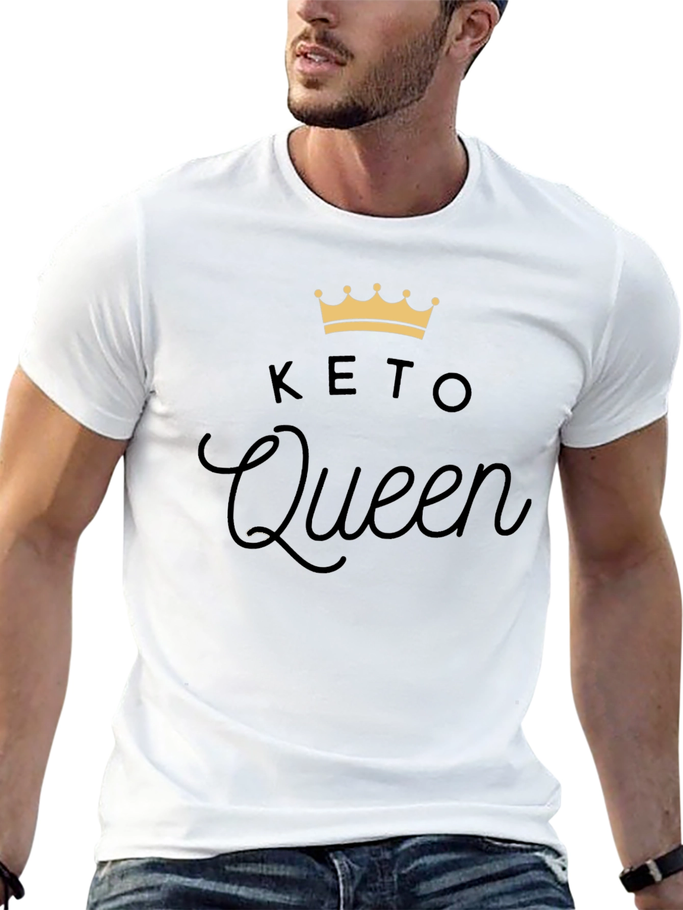 Keto Queen Black T-Shirt - Fashionable Keto Lifestyle Tee