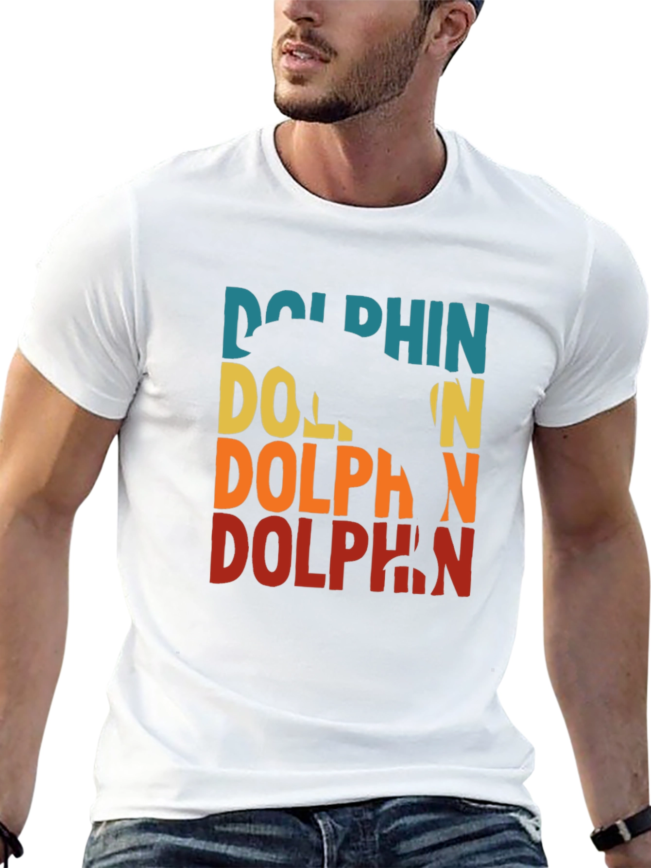 Retro Dolphin Graphic T-Shirt
