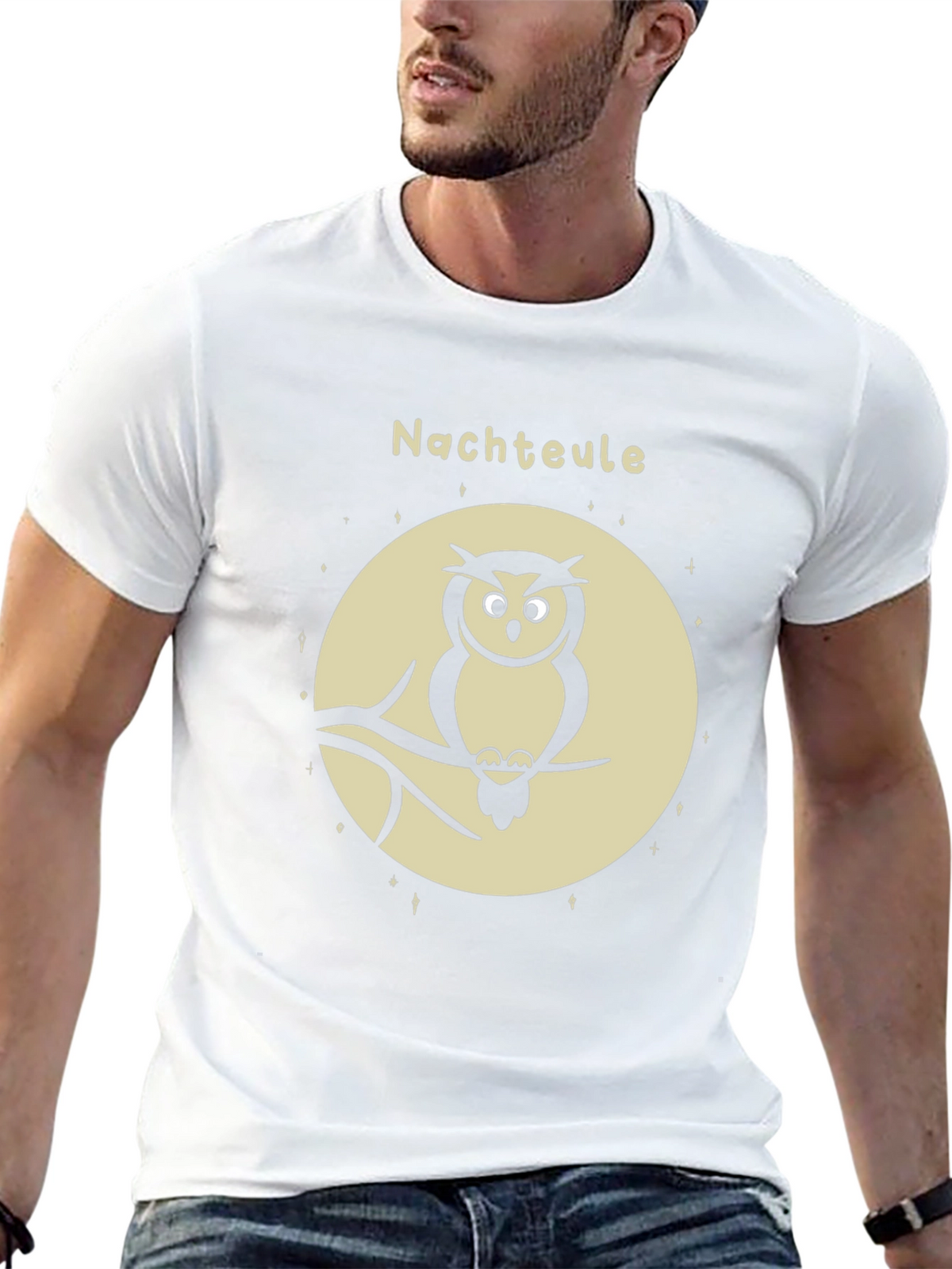 Night Owl Graphic Tee - Mens Black T-Shirt