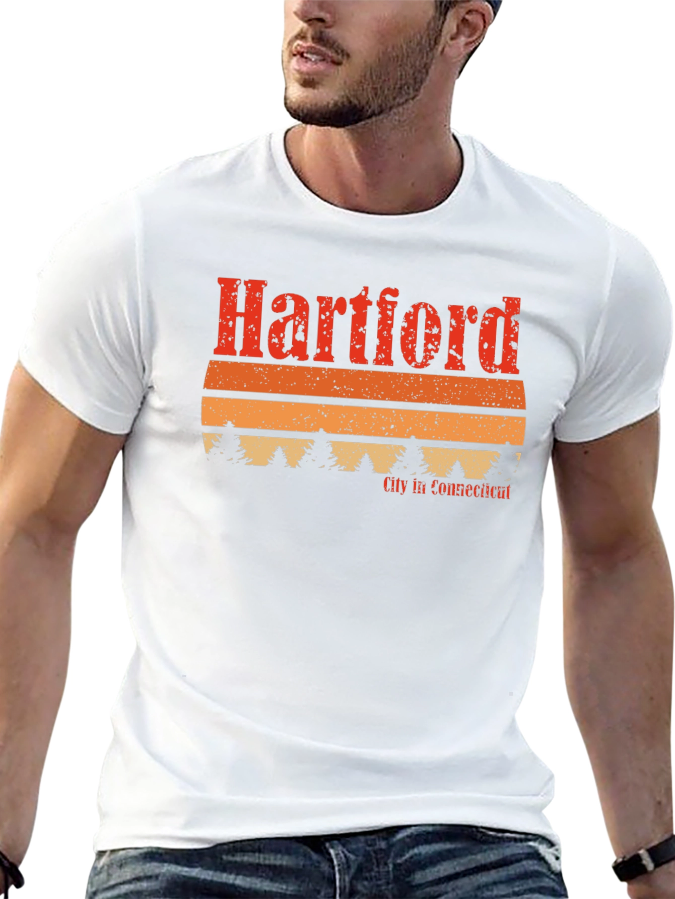 Retro Hartford CT Graphic Tee