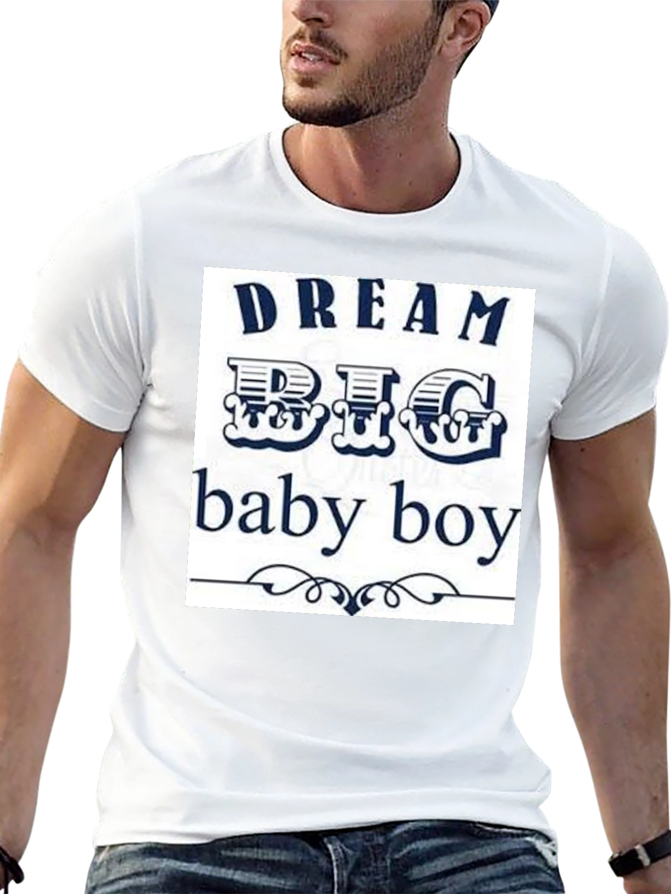 Dream Big Baby Boy Black Graphic Tee