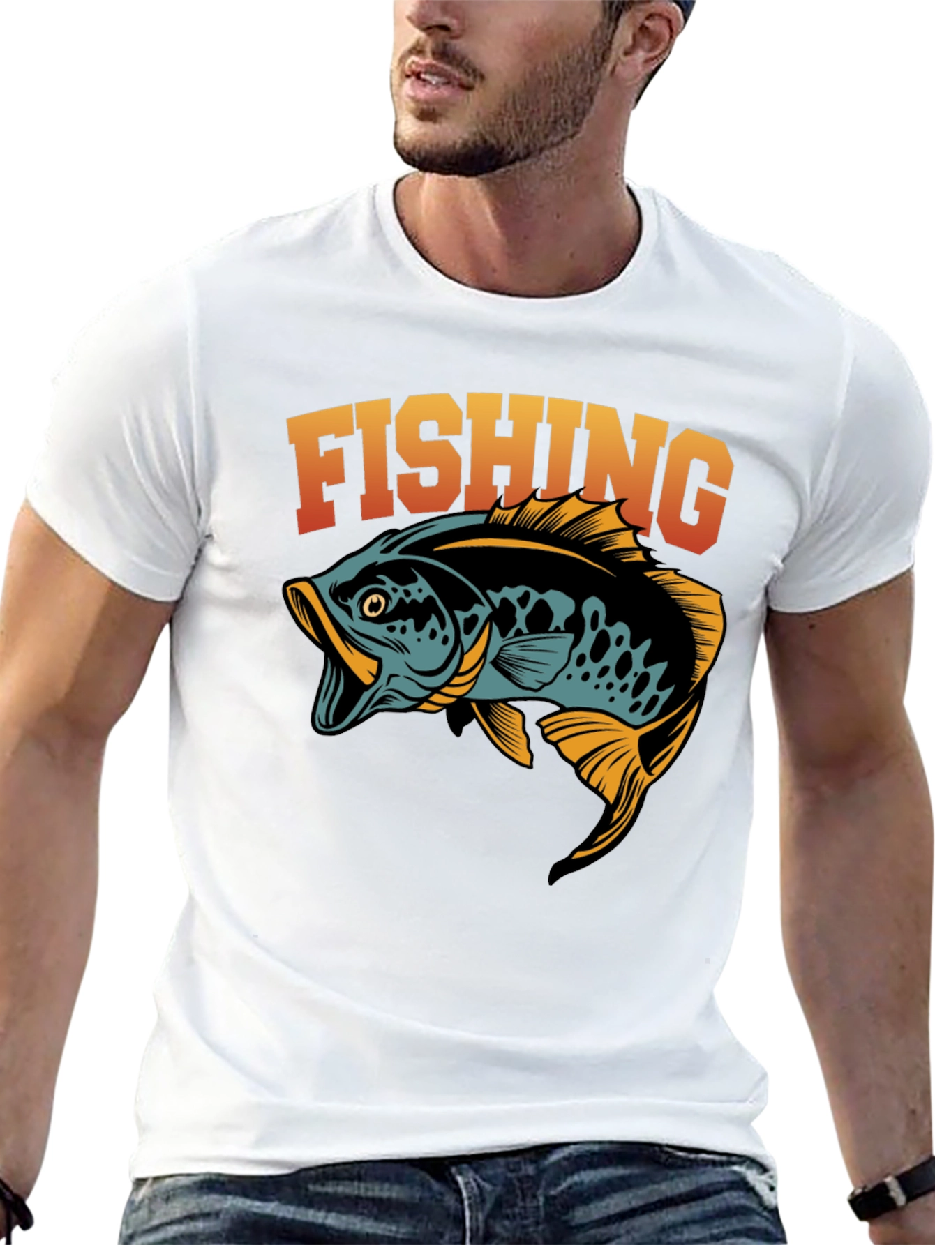 Fishing Graphic T-Shirt - Stylish Angler Tee