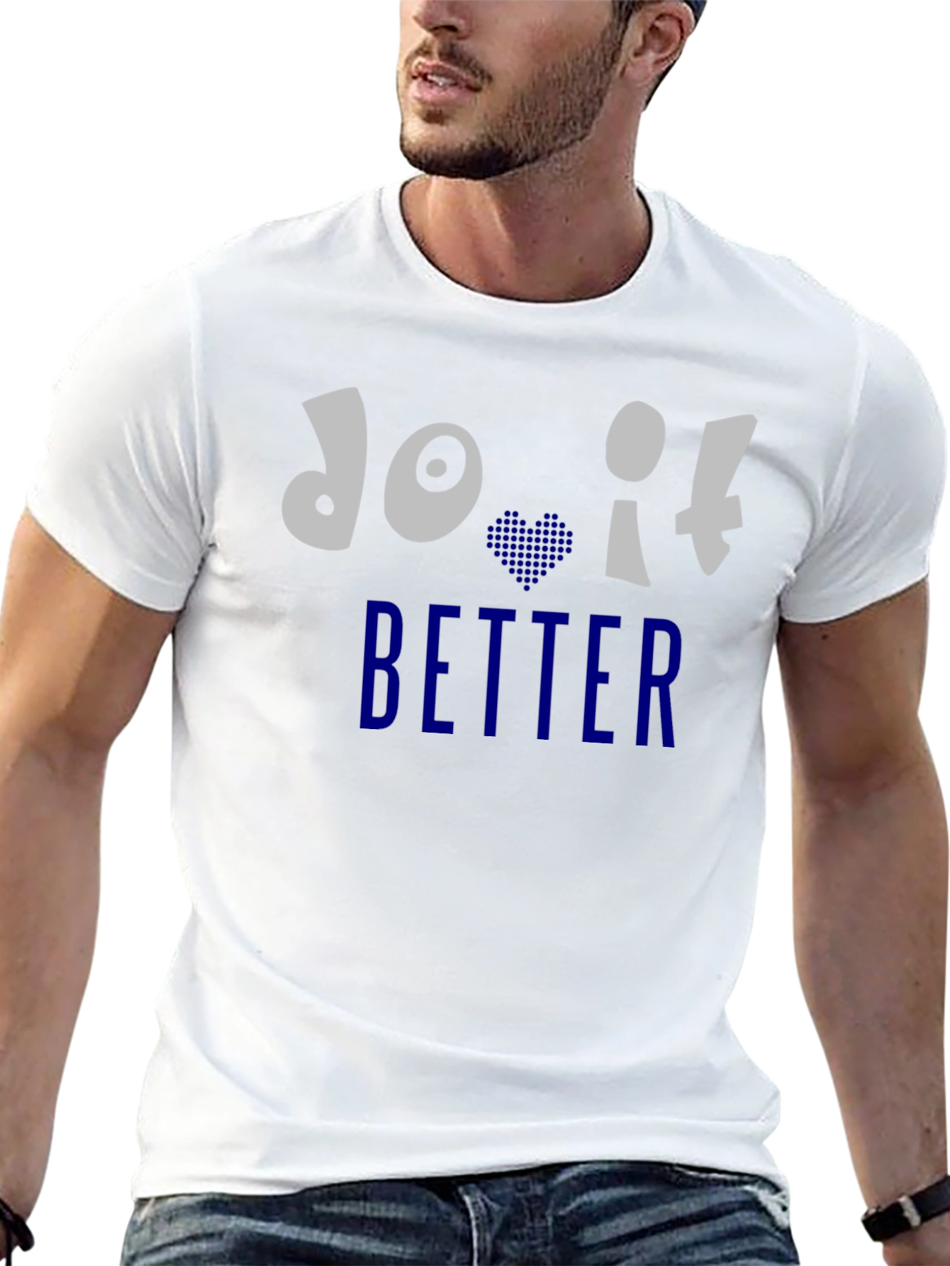Do It Better Graphic Print Crew Neck T-Shirt