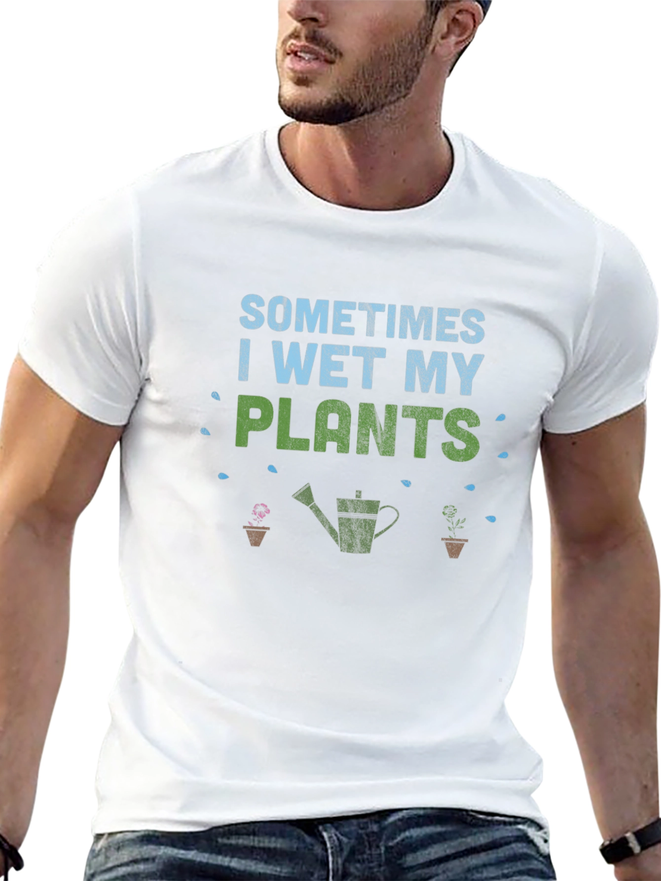 Funny Gardener T-Shirt - I Wet My Plants