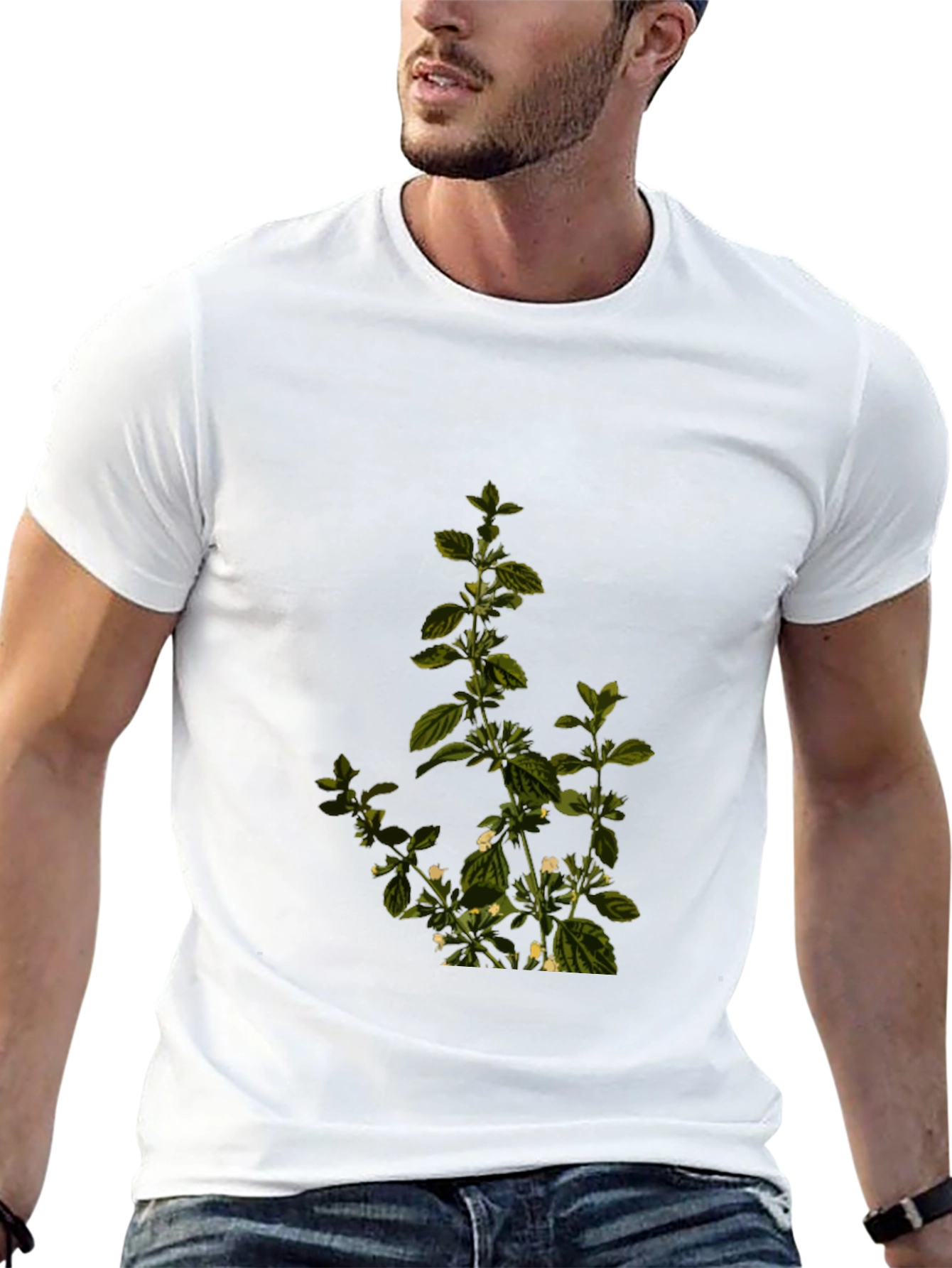 Botanical Print Tee - Stylish Comfort