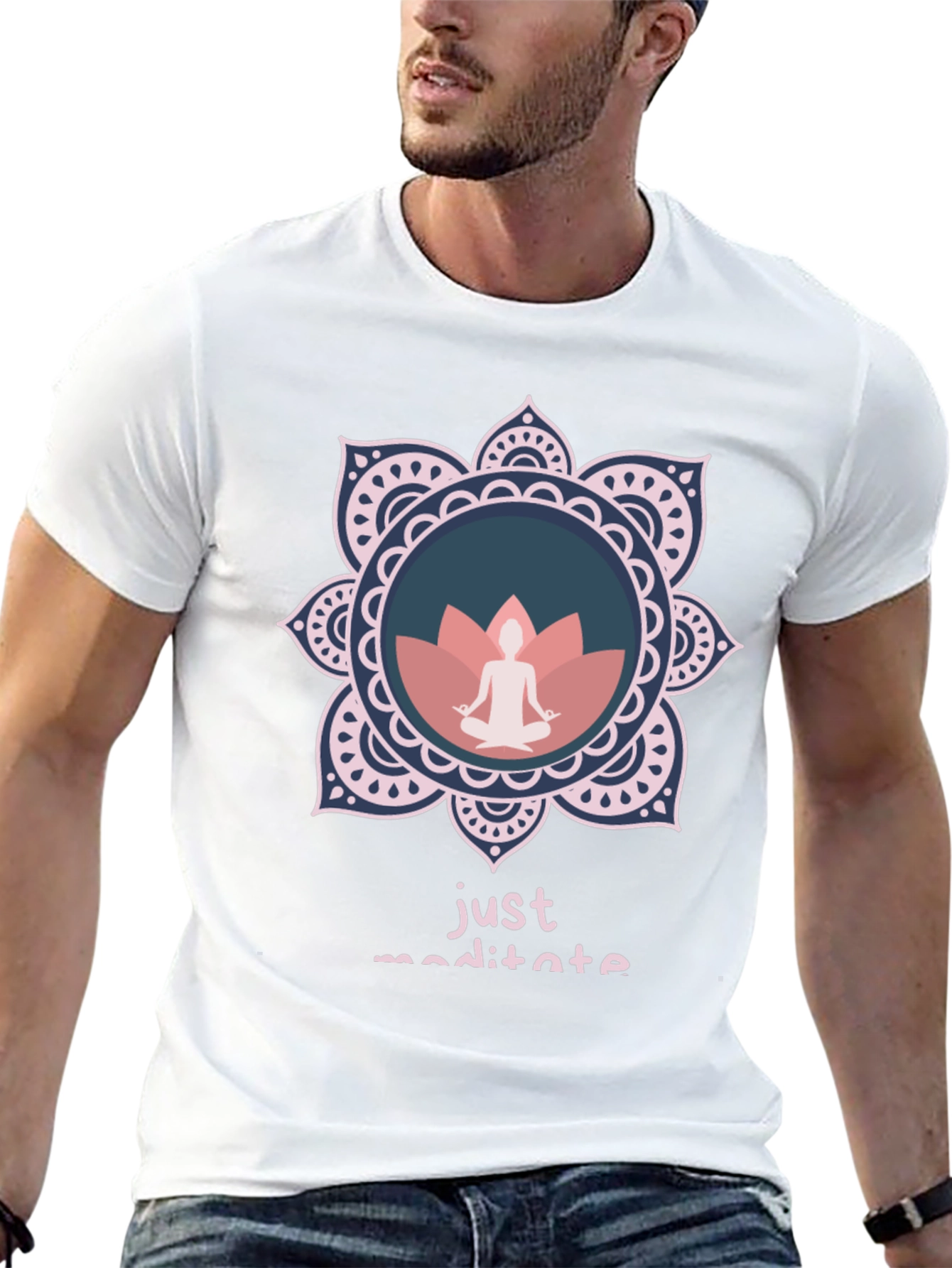 Just Meditate Graphic Tee - Relaxed Fit