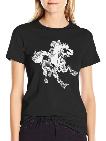Abstract Horse Graphic T-Shirt