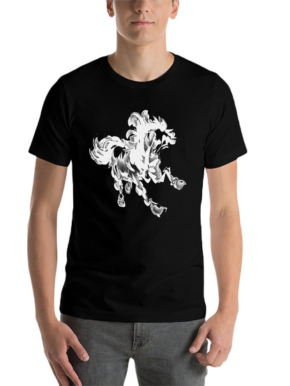 Abstract Horse Graphic T-Shirt