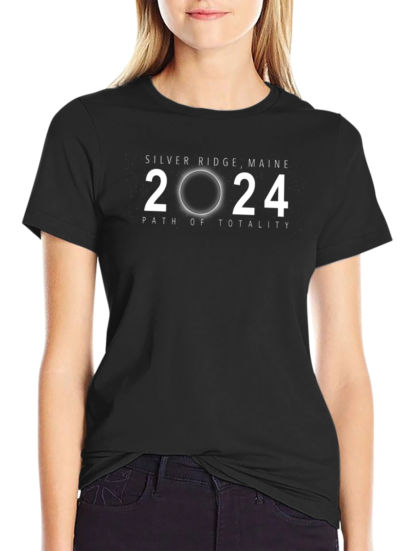 Silver Ridge Maine 2024 Total Solar Eclipse T-Shirt