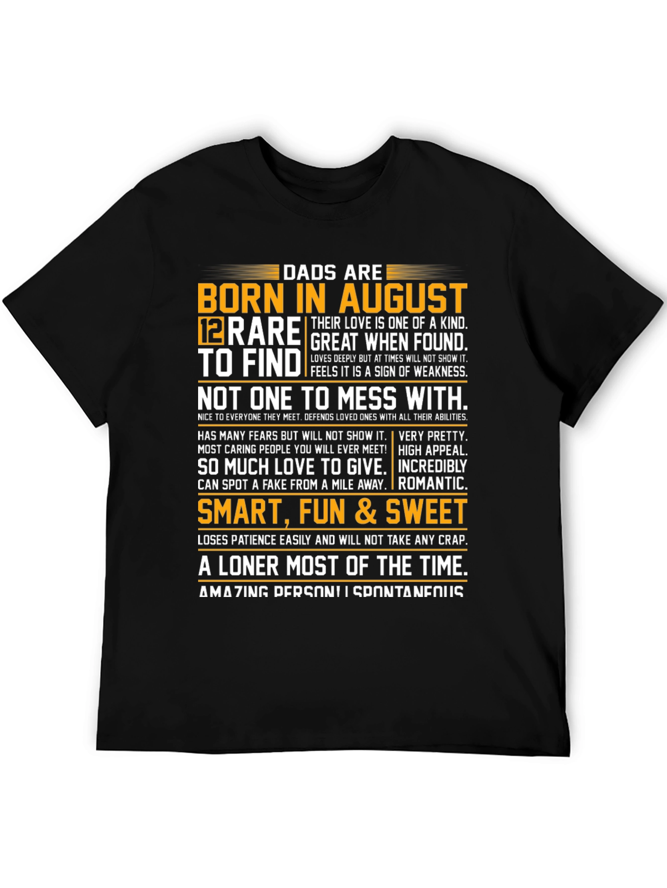 Dads Born in August T-Shirt