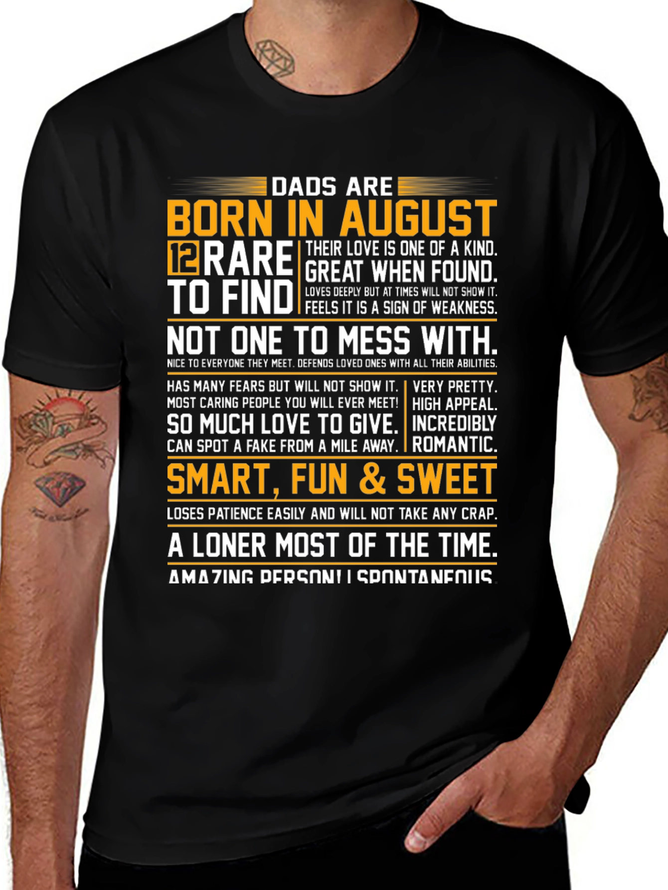 Dads Born in August T-Shirt