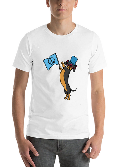 Cool Dachshund Peace Sign T-Shirt