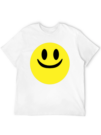 Smiley Face Graphic Black T-Shirt