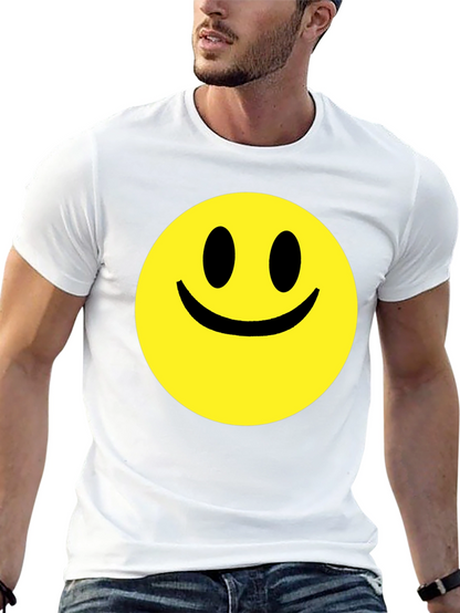 Smiley Face Graphic Black T-Shirt