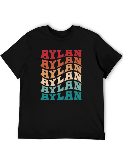 Aylan Retro Wavy Name T-Shirt
