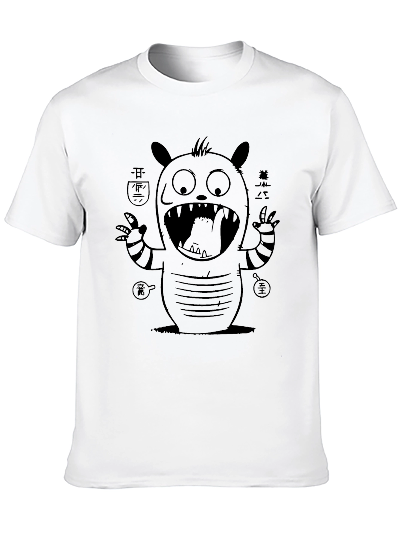 Monster Graphic Tee - Quirky Black T-Shirt
