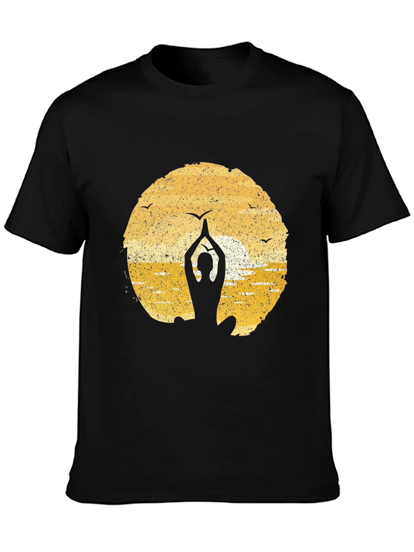 Yoga Silhouette T-Shirt - Meditation Peace