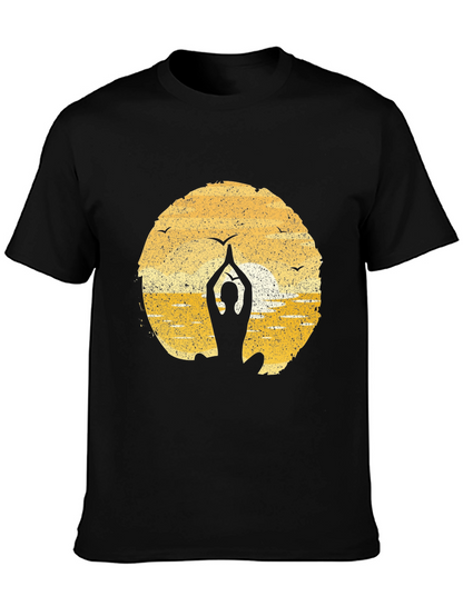 Yoga Silhouette T-Shirt - Meditation Peace