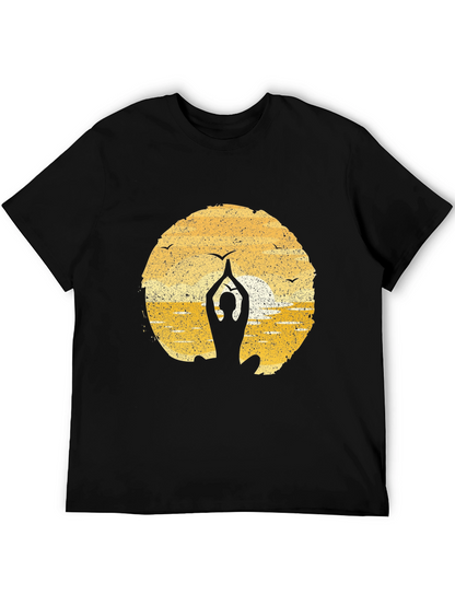 Yoga Silhouette T-Shirt - Meditation Peace