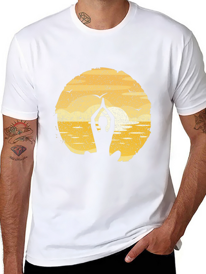Yoga Silhouette T-Shirt - Meditation Peace