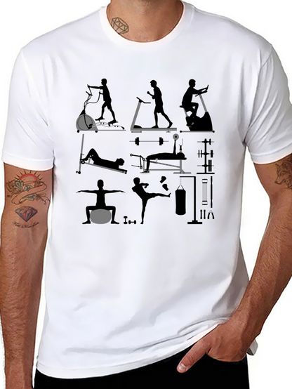 Gym Workout Graphic Tee - Fitness Enthusiast Shirt