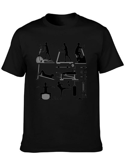 Gym Workout Graphic Tee - Fitness Enthusiast Shirt