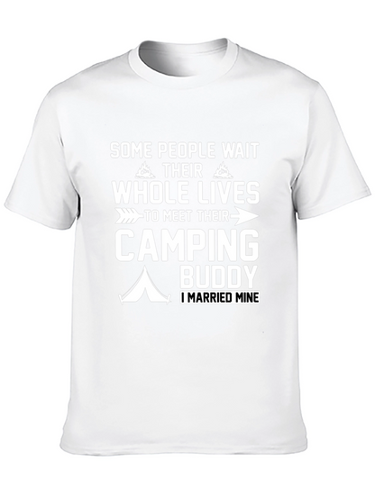 Camping Buddy T-Shirt - Married My Camping Partner!