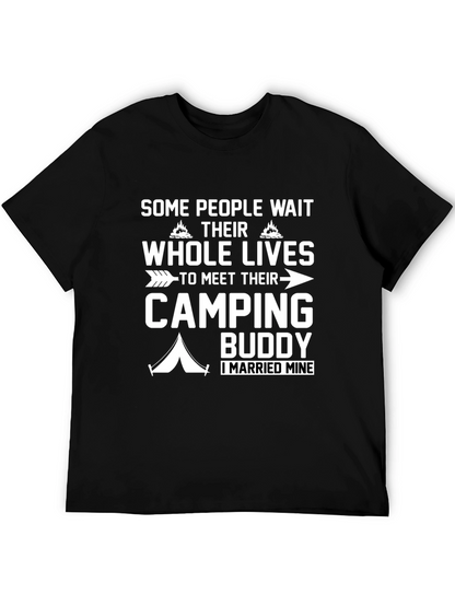 Camping Buddy T-Shirt - Married My Camping Partner!