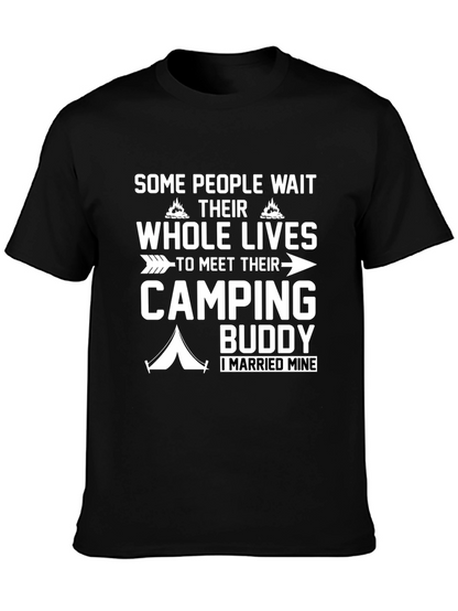 Camping Buddy T-Shirt - Married My Camping Partner!