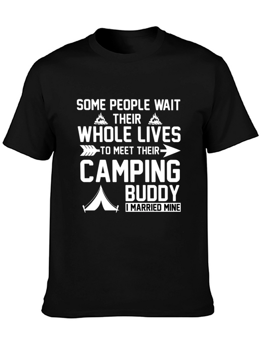 Camping Buddy T-Shirt - Married My Camping Partner!
