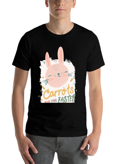 Cute Bunny Carrots for the Faster Graphic Tee