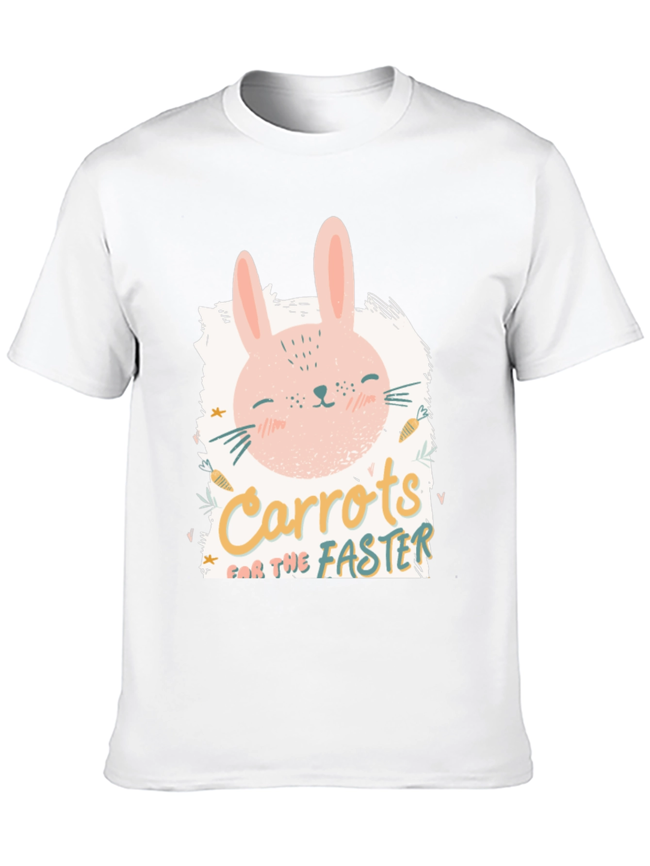 Cute Bunny Carrots for the Faster Graphic Tee