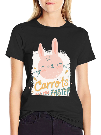 Cute Bunny Carrots for the Faster Graphic Tee