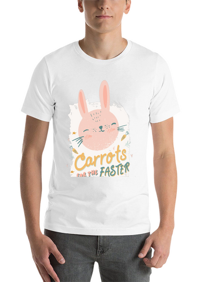 Cute Bunny Carrots for the Faster Graphic Tee