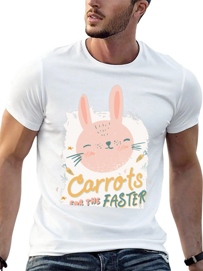 Cute Bunny Carrots for the Faster Graphic Tee