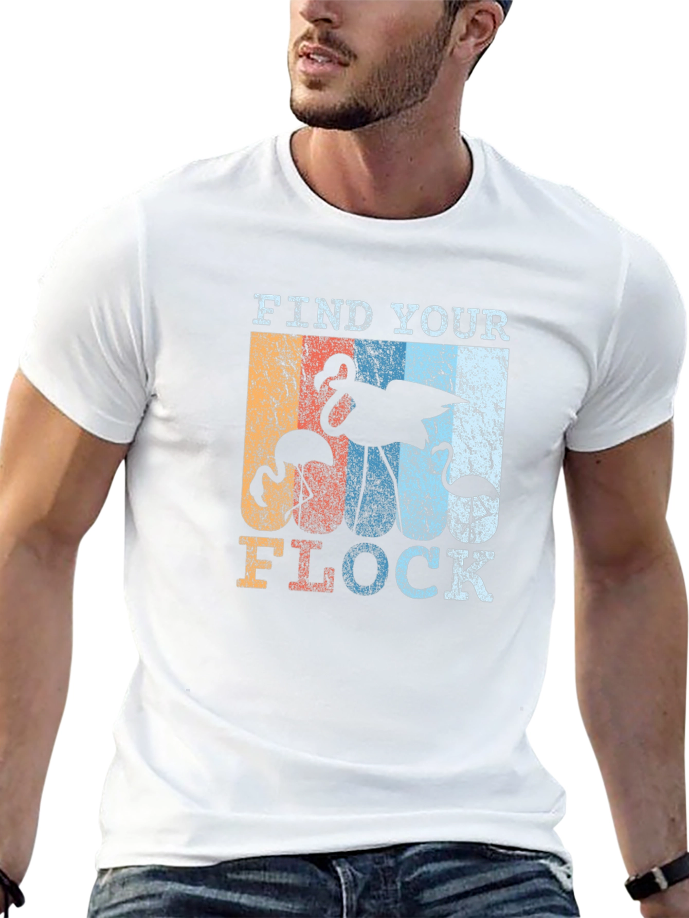 Find Your Flock Retro Graphic T-Shirt