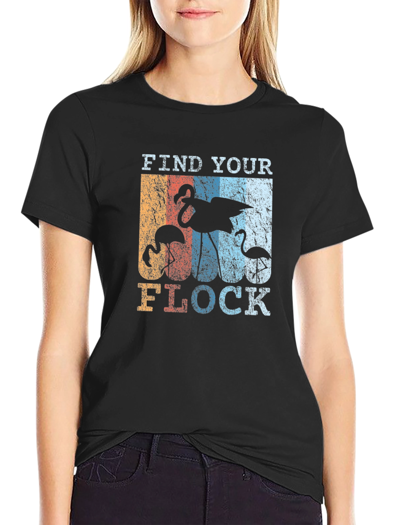 Find Your Flock Retro Graphic T-Shirt