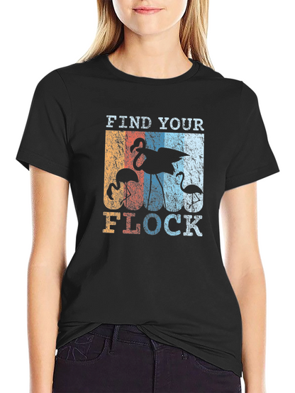 Find Your Flock Retro Graphic T-Shirt