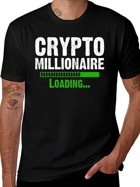 Crypto Millionaire Loading T-Shirt - Black