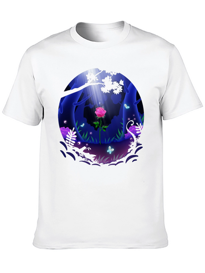 Enchanted Rose Forest Graphic Tee