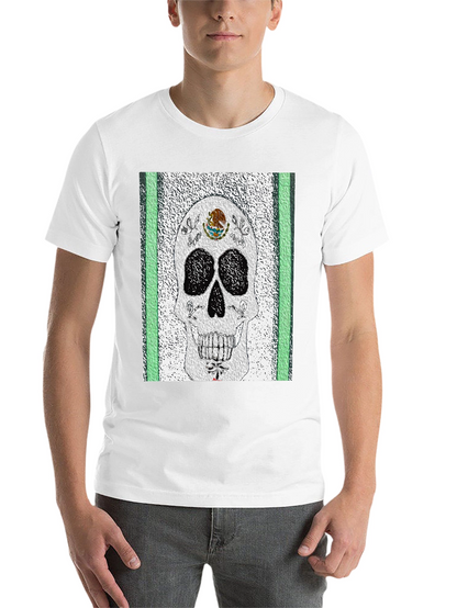 Mexican Flag Sugar Skull T-Shirt