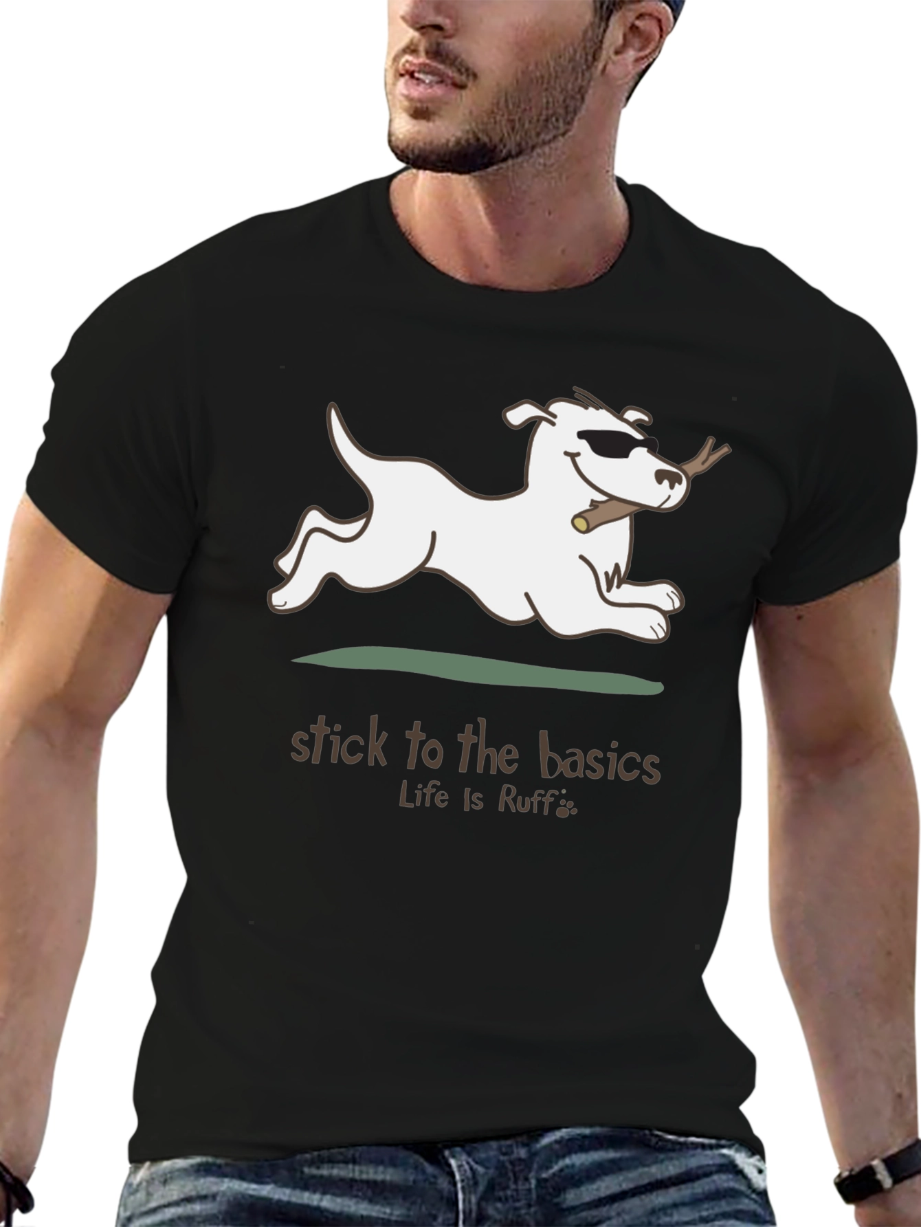 Stick to the Basics Dog Graphic Tee