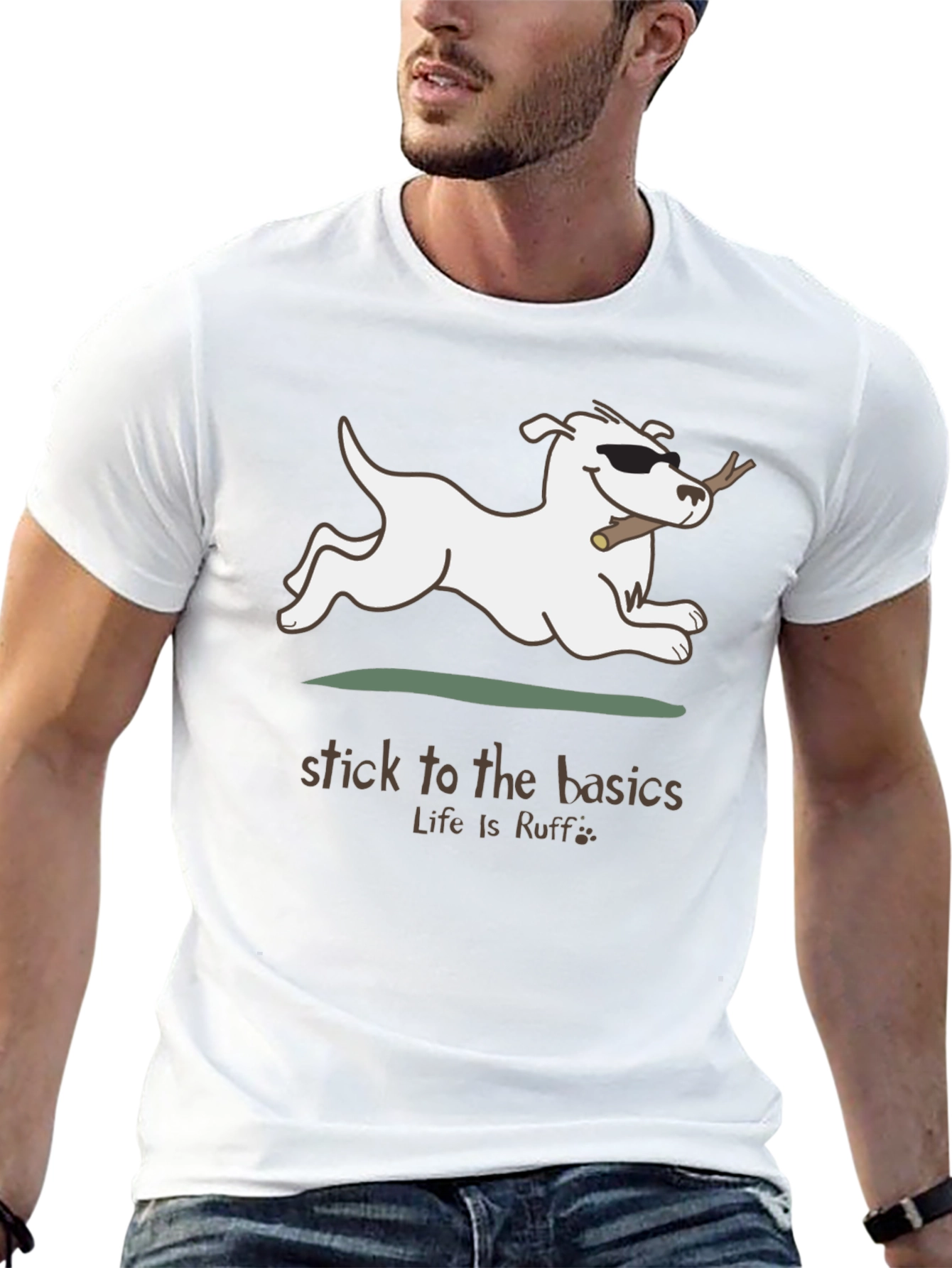 Stick to the Basics Dog Graphic Tee